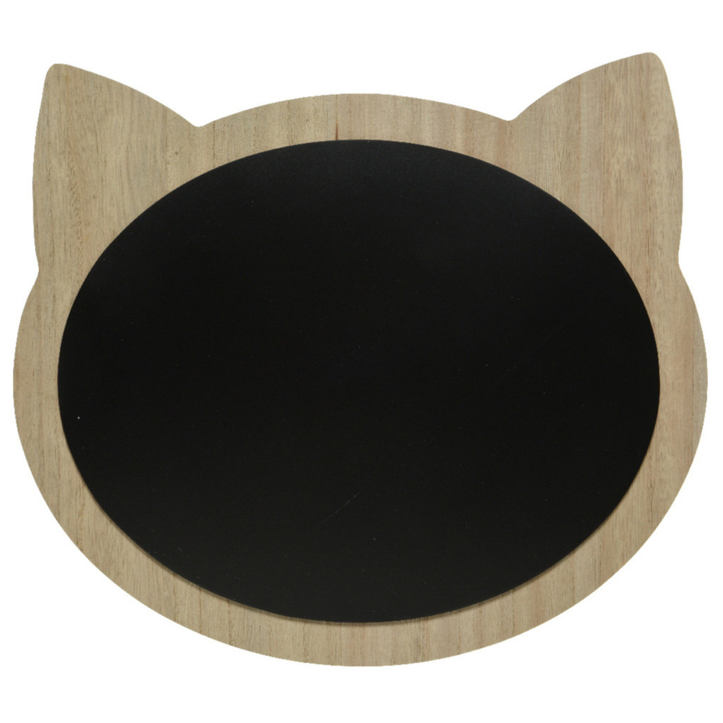Katten-poezen krijtbord-memobord mdf 40 x 35 cm