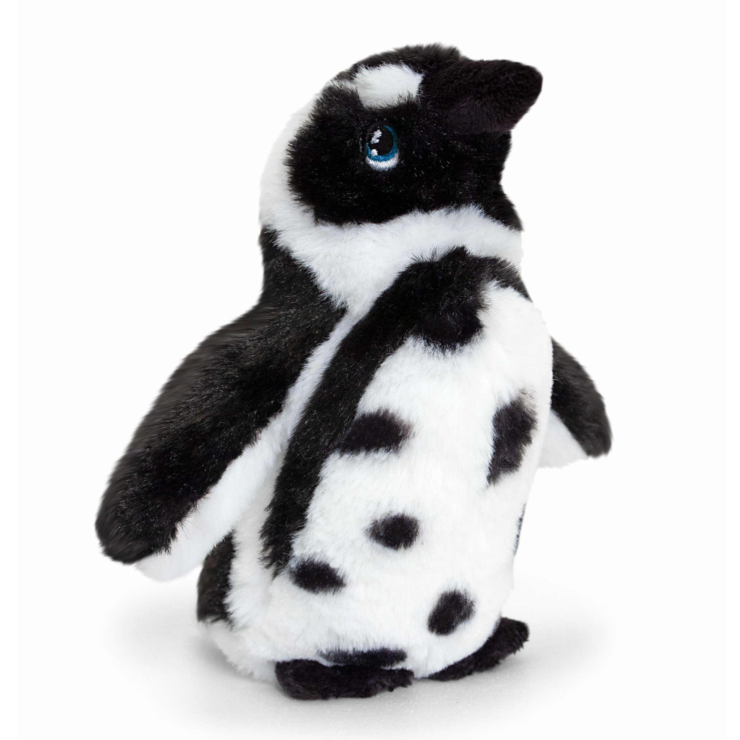 Keel Toys pluche Humboldt pinguin knuffeldier wit-zwart staand 18 cm