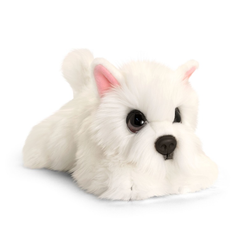 Keel Toys pluche witte Westie honden knuffel 32 cm
