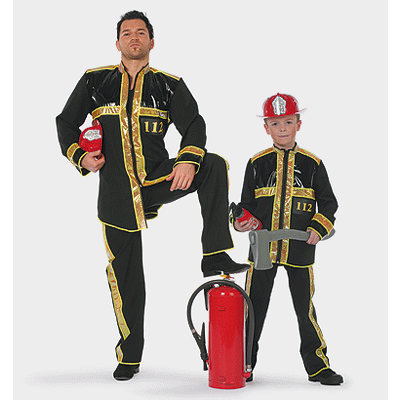 Kinder brandweer pak