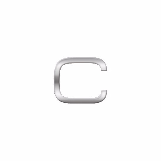 Kleine alfabet stickers letter C