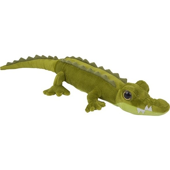Krokodillen speelgoed artikelen krokodil knuffelbeest groen 60 cm