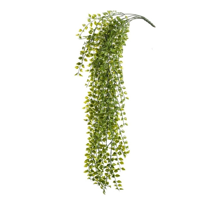 Kunstplant groene ficus hangplant-tak 80 cm UV bestendig