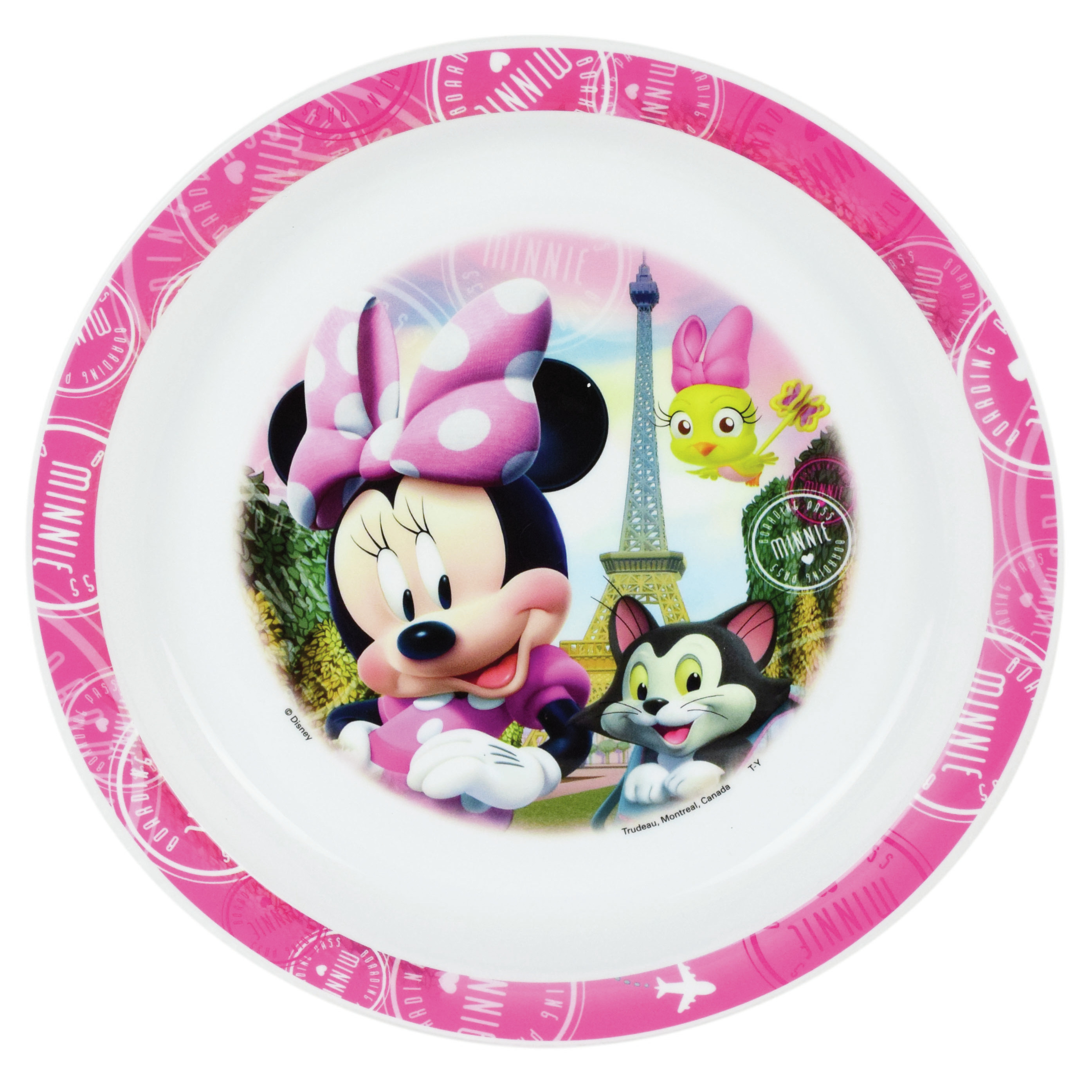 Kunststof ontbijtbordje plat Disney Minnie Mouse 22 cm