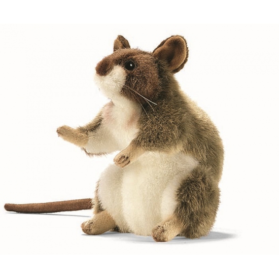 Levensechte Hansa pluche muis knuffel 15 cm