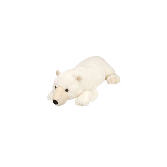 Liggende pluche ijsbeer 76 cm