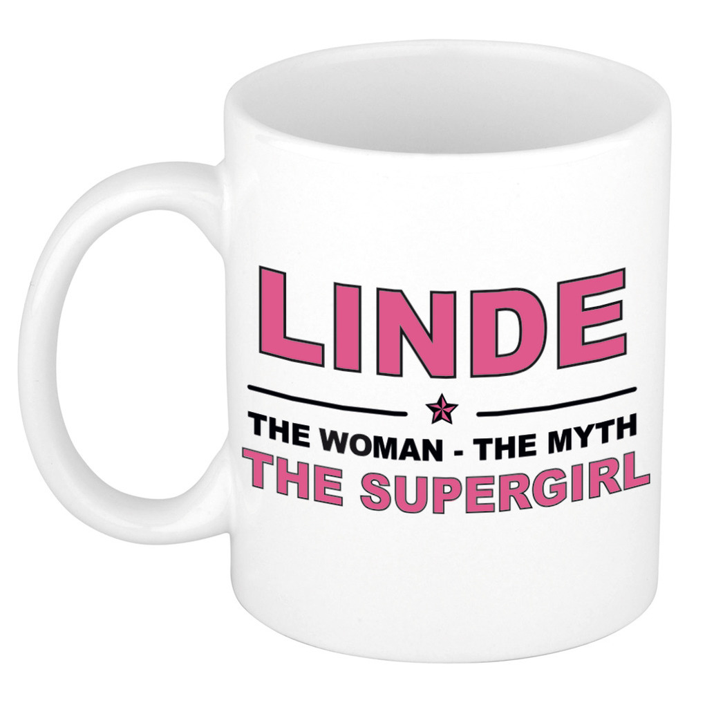 Linde The woman, The myth the supergirl collega kado mokken-bekers 300 ml