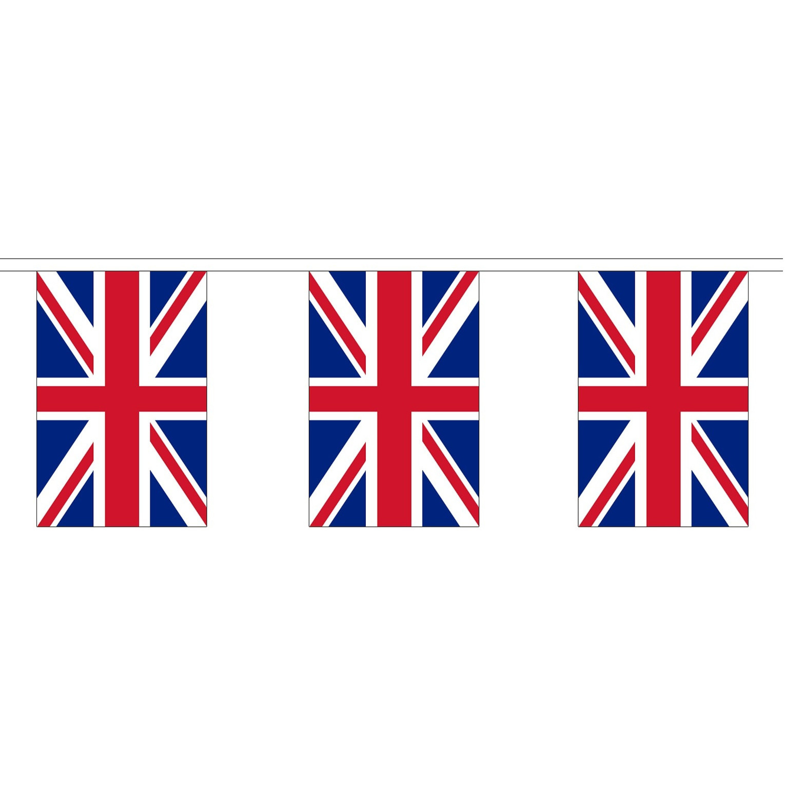 Luxe landen vlaggenlijn Groot Brittannie/Engeland 9 meter