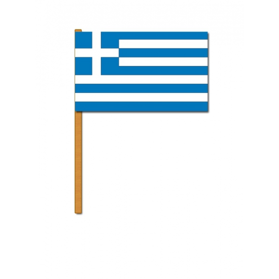 Luxe zwaaivlag Griekenland 30 x 45 cm