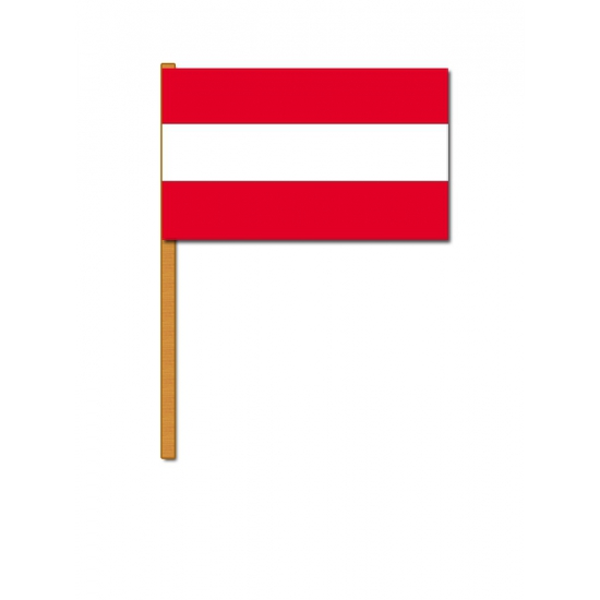 Luxe zwaaivlag/handvlag Oostenrijk 30 x 45 cm