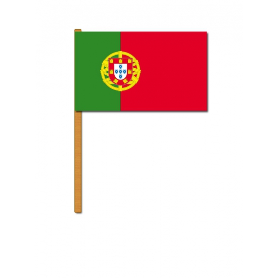 Luxe zwaaivlag Portugal 30 x 45 cm