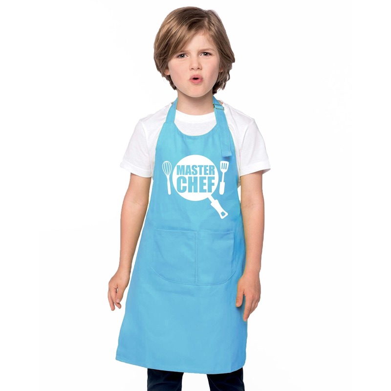 Master chef keukenschort blauw kinderen