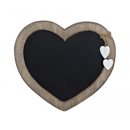 Memo krijtbord hart vorm 27 cm