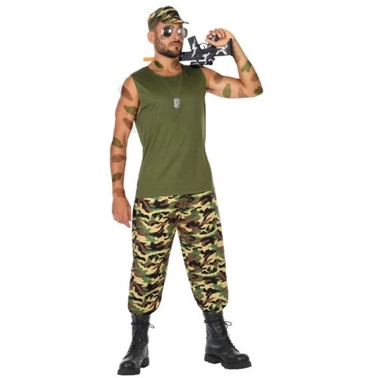 Militair-soldaat verkleed pak-kostuum voor heren