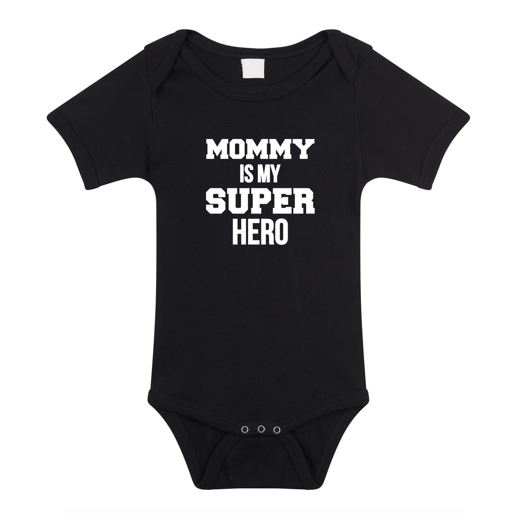 Mommy super hero geboorte cadeau-kraamcadeau romper zwart voor babys
