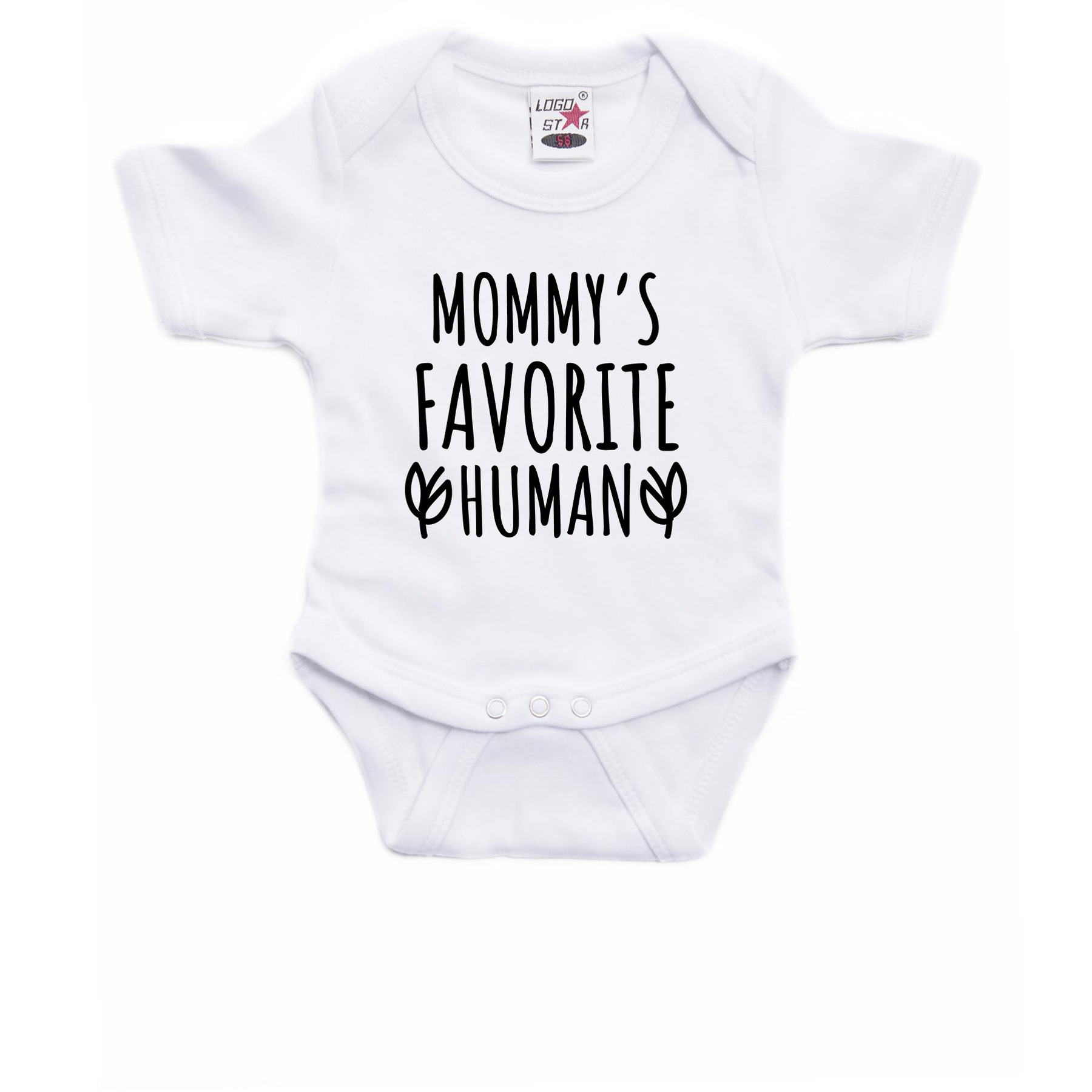 Mommys favourite human cadeau baby rompertje wit jongen/meisje