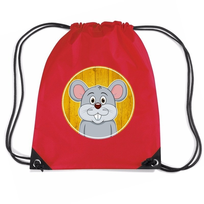 Muizen rugtas-gymtas rood voor kinderen