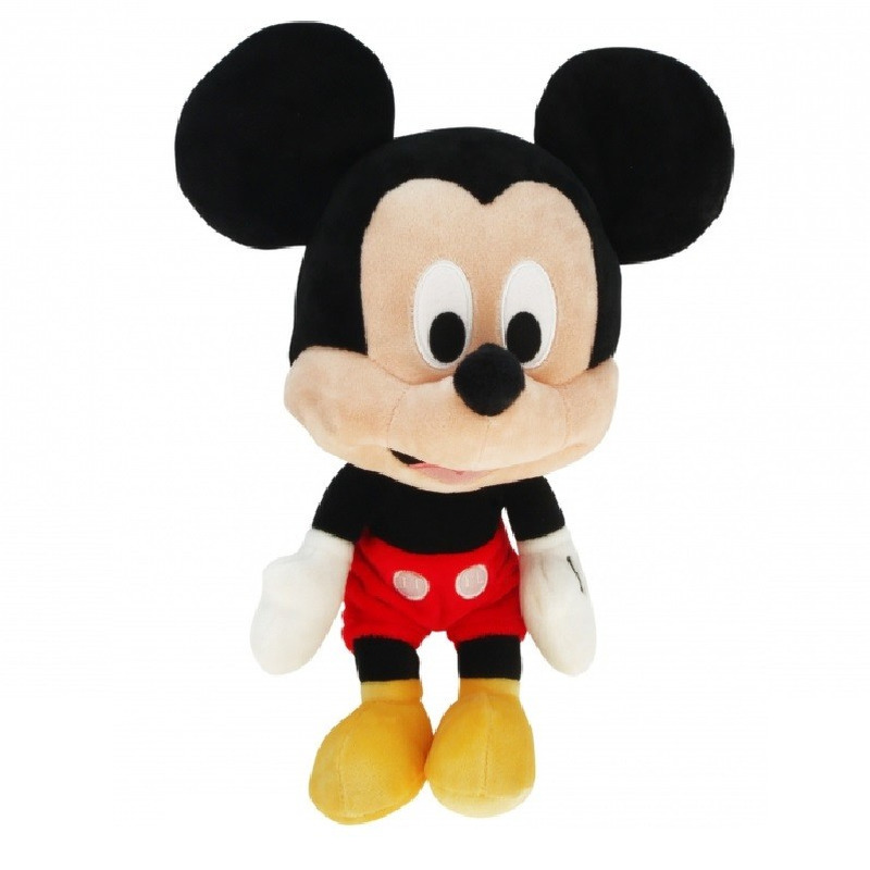 Muizen speelgoed artikelen Disney Mickey Mouse knuffelbeest zwart 50 cm
