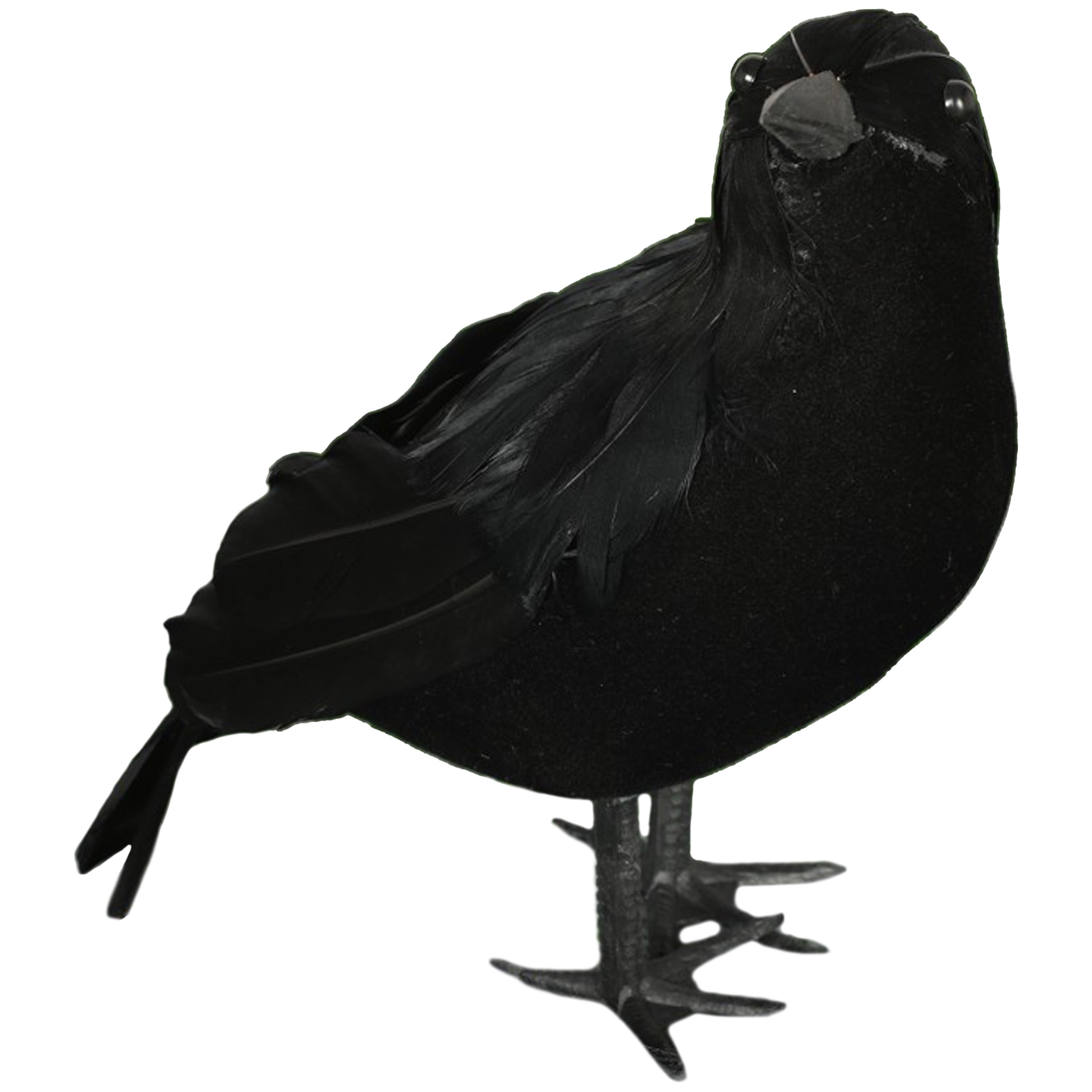 Nep kraai-raaf 25 cm zwart Halloween horror-griezel thema decoratie dieren