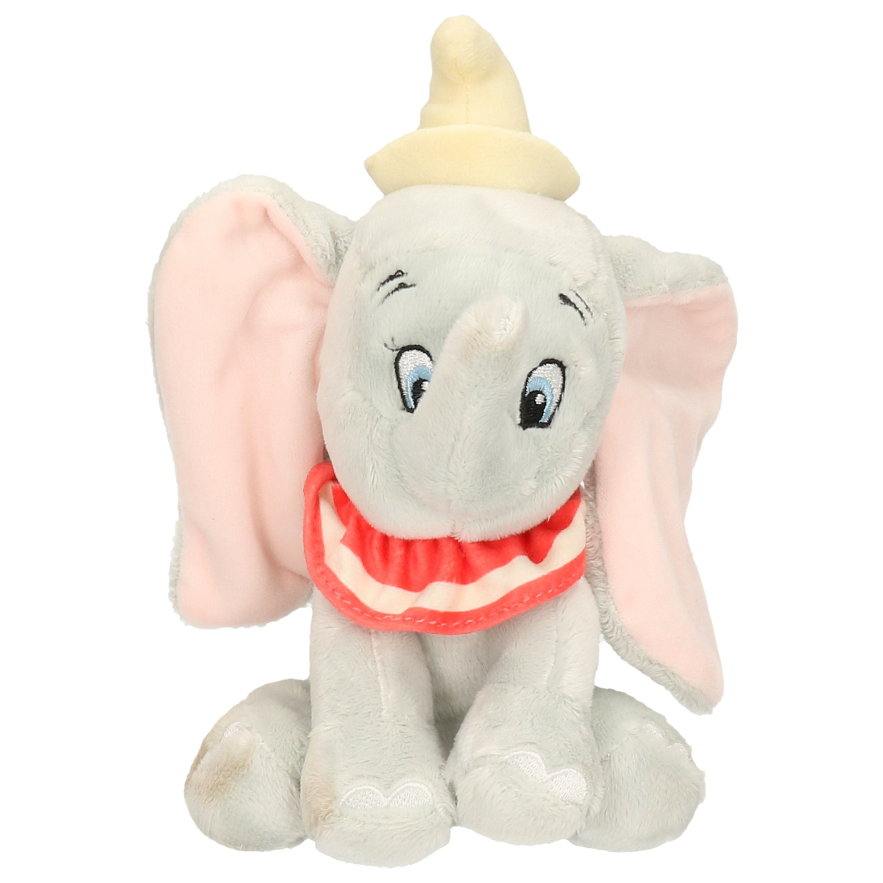 Olifanten speelgoed artikelen Disney Dumbo/Dombo olifant knuffelbeest grijs 20 cm