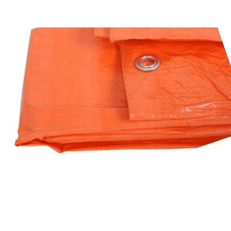 Oranje afdekzeil-dekzeil 3.9 x 4.9 meter