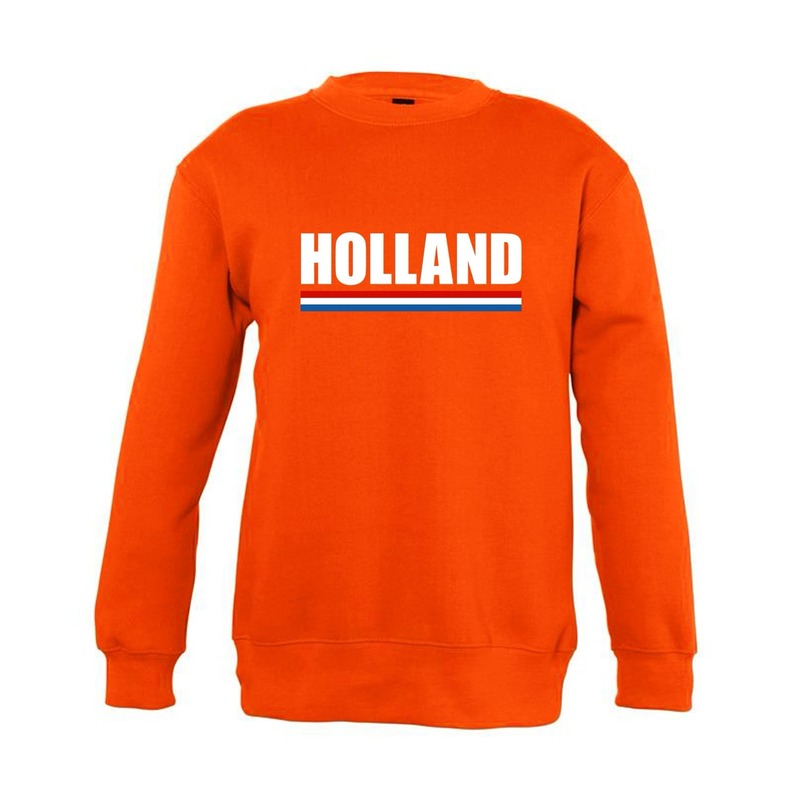 Oranje Holland supporter sweater kinderen