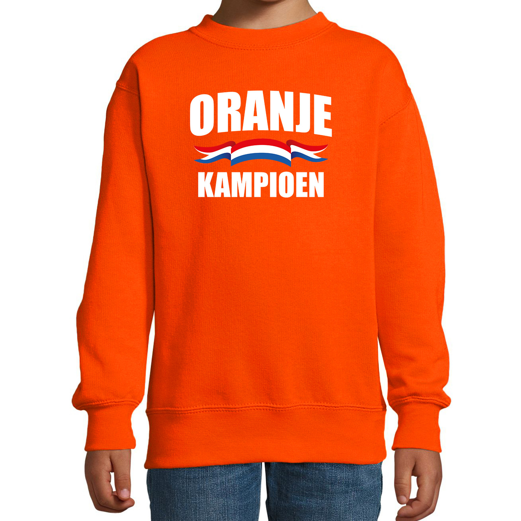 Oranje kampioen sweater-trui Holland-Nederland supporter EK- WK voor kinderen