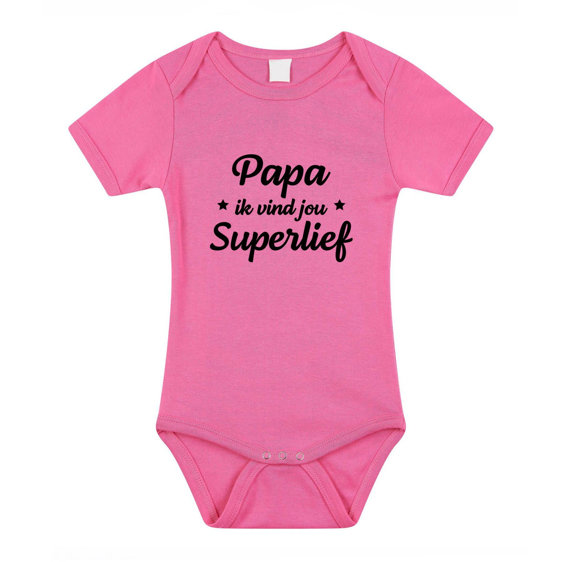 Papa superlief cadeau baby rompertje roze meisjes