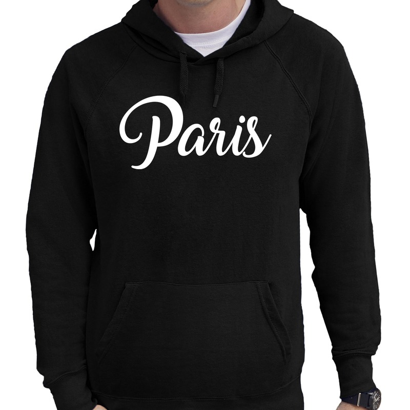 Parijs-wereldstad Paris hoodie zwart heren