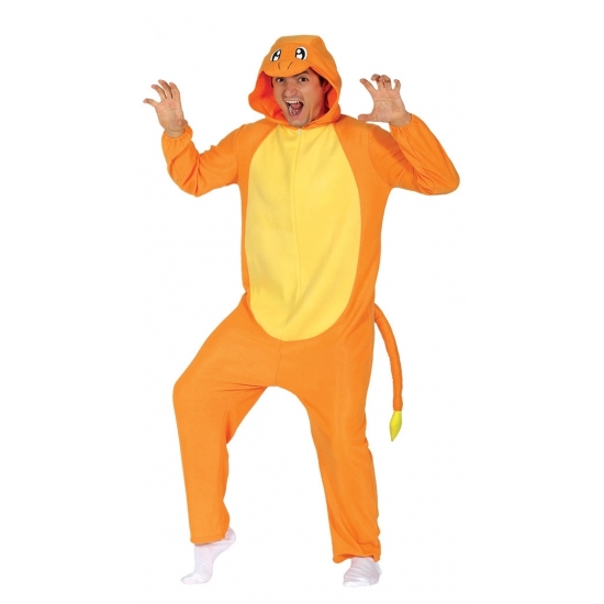 Party oranje cartoon verkleedoutfit voor volwassenen