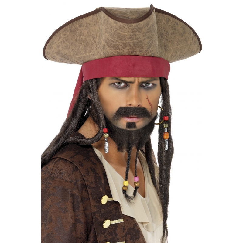Pirates hoed met dreads pruik