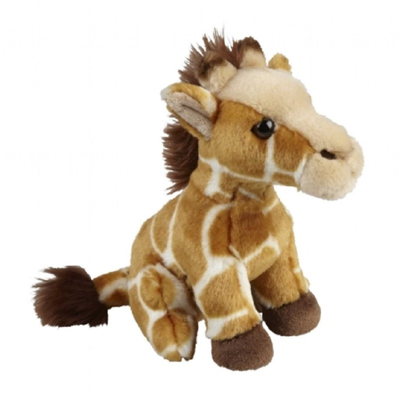 Pluche gevlekte giraffe knuffel 18 cm speelgoed
