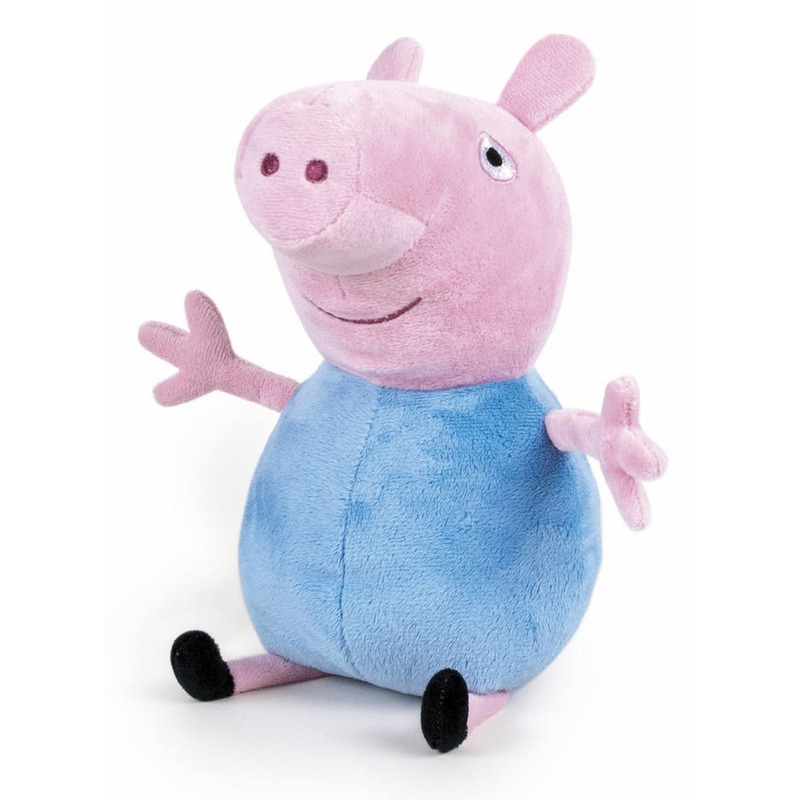 Pluche Peppa Pig/Big knuffel in blauwe outfit 42 cm speelgoed