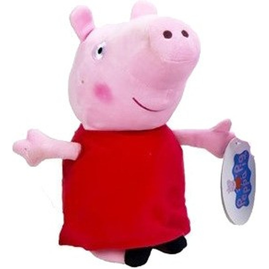Pluche Peppa Pig/Big knuffel in rode outfit 28 cm speelgoed