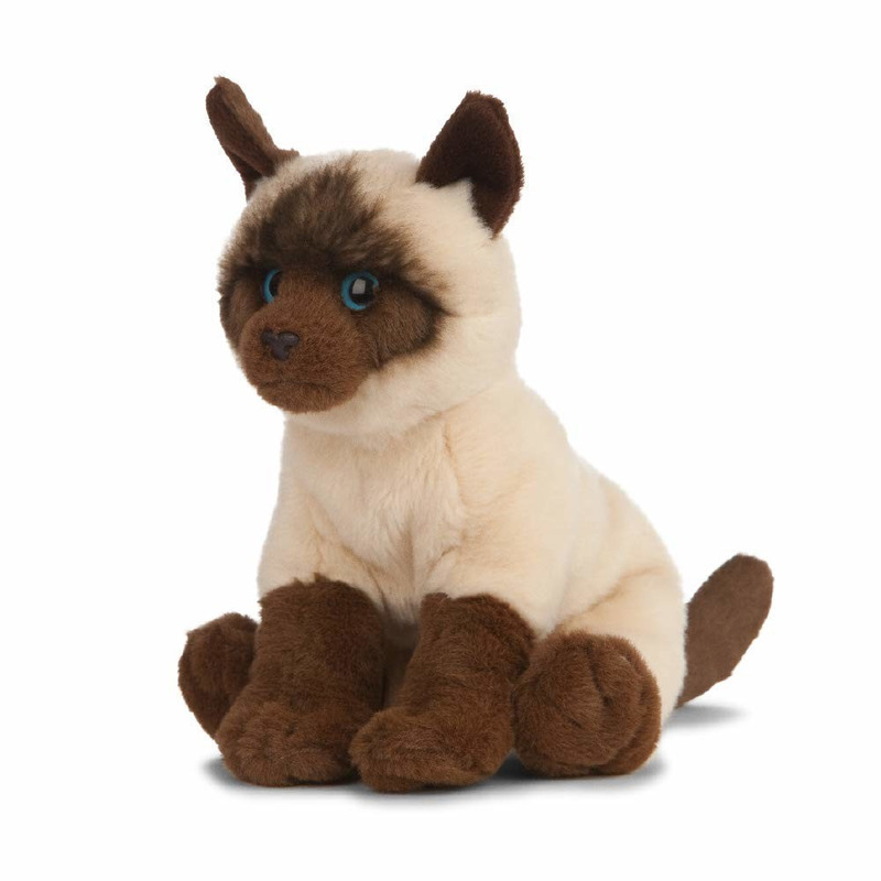 Pluche Siamese kat/poes knuffel 20 cm speelgoed