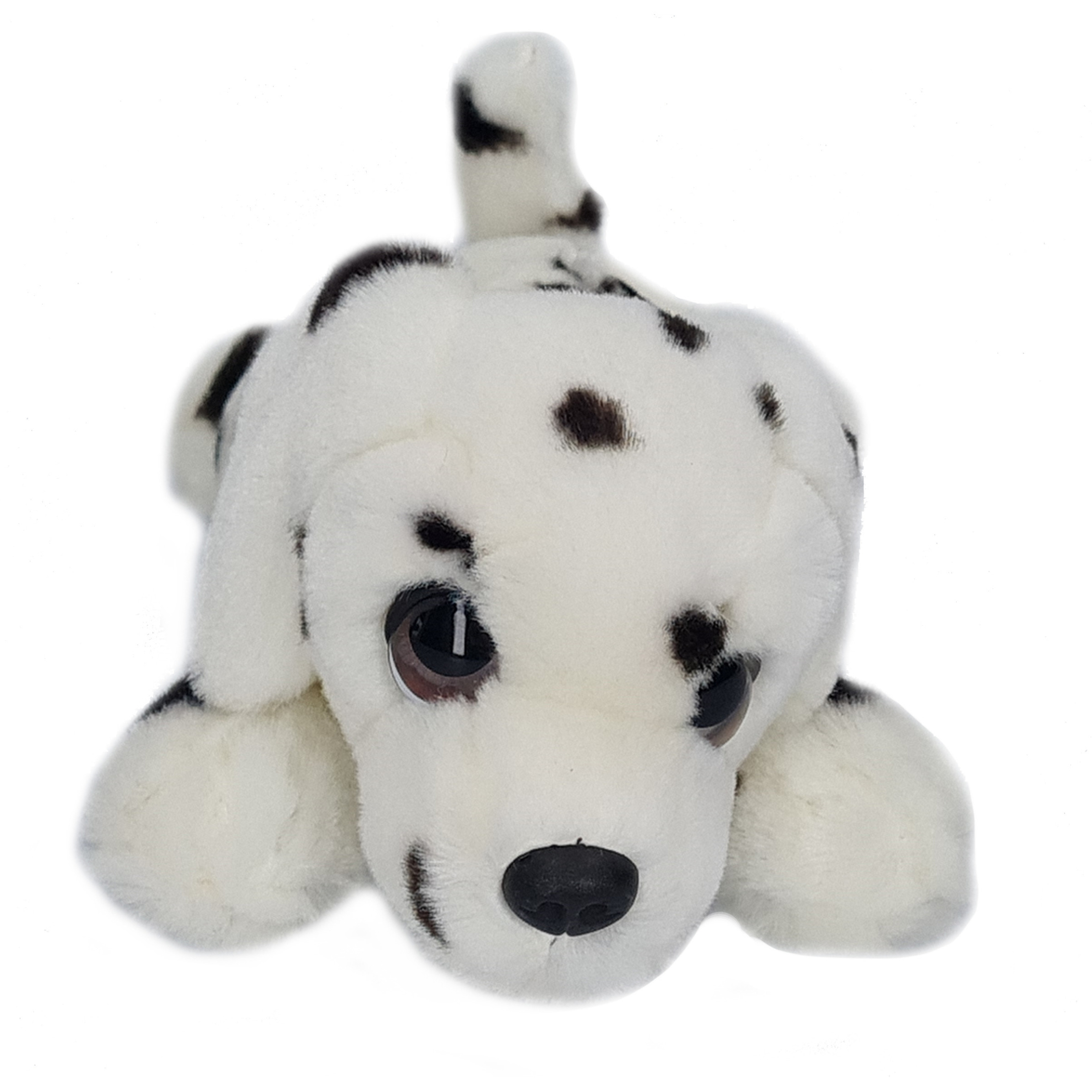 Pluche wit met zwarte stippen Dalmatier honden knuffel 25 cm