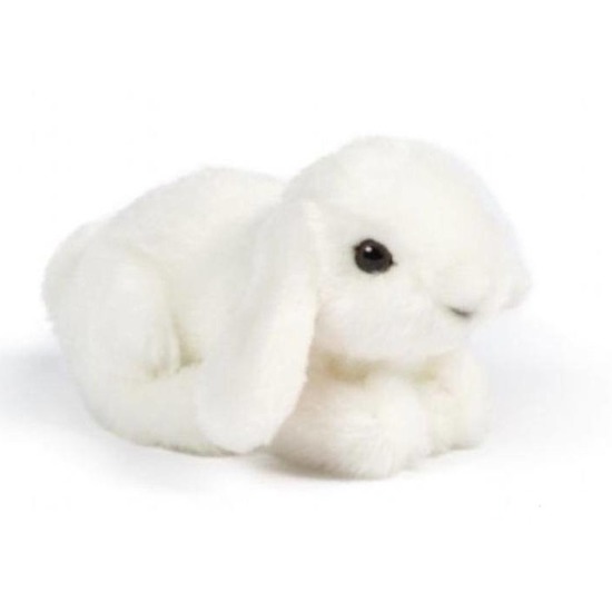 Pluche witte konijn knuffel 16 cm