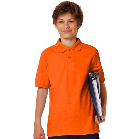 Polo shirt oranje voor jongens