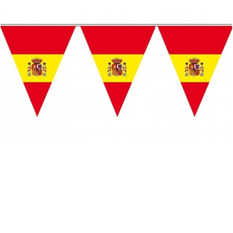 Punt vlaggetjes Spanje 5 meter