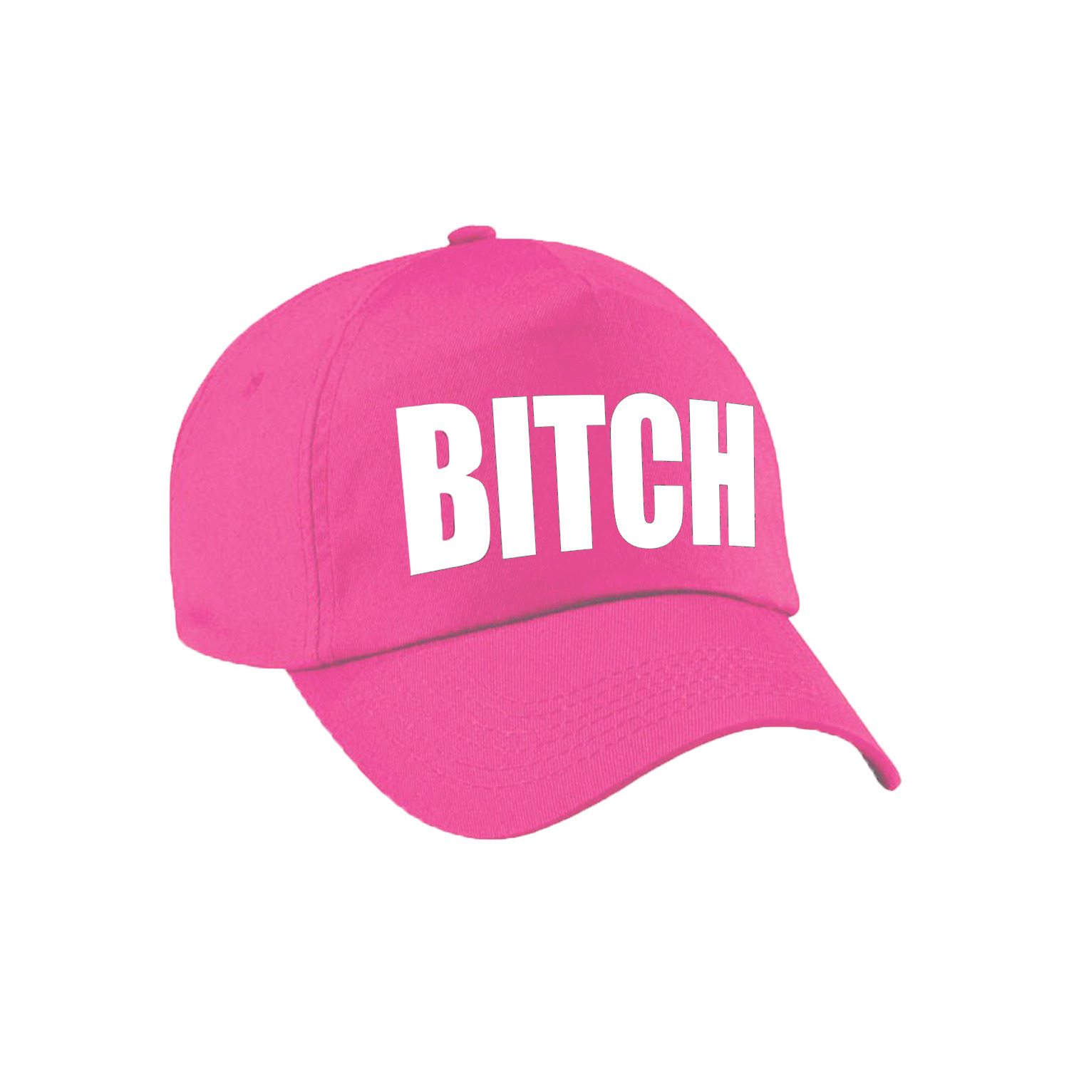 Roze Bitch verkleed pet-cap voor volwassenen