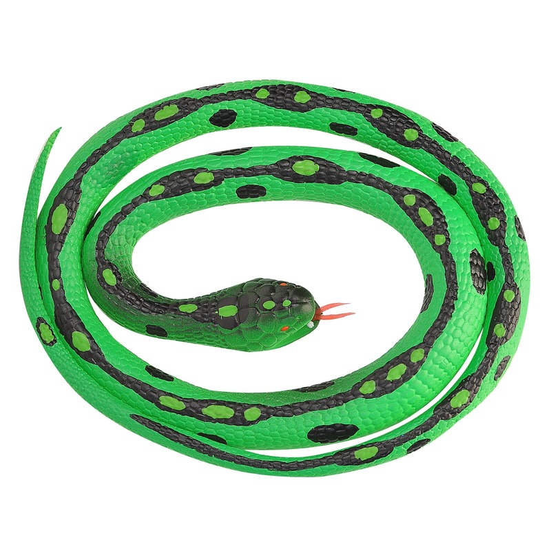 Rubberen speelgoed gras slangen 117 cm