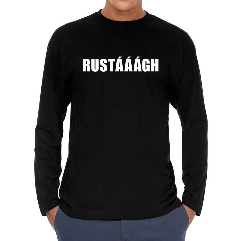 Rustaaagh long sleeve t-shirt zwart voor heren