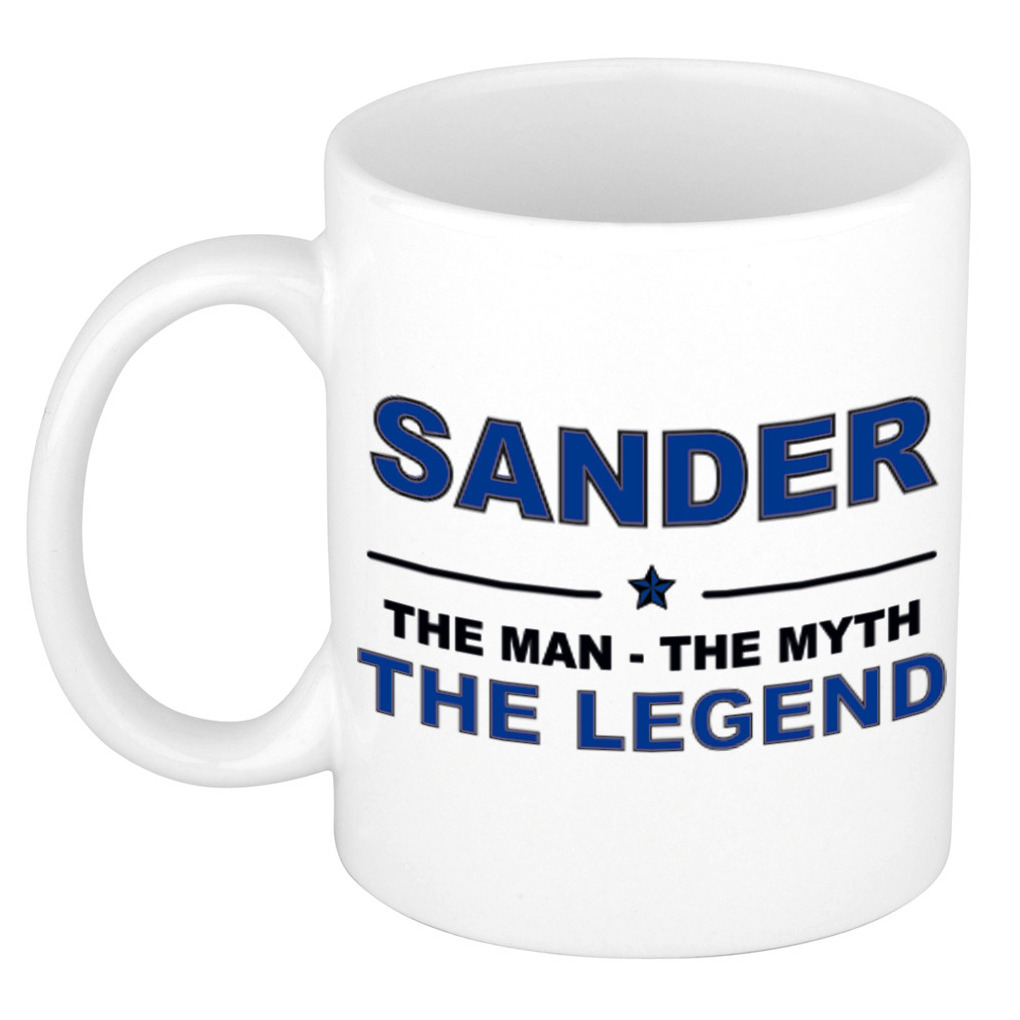 Sander The man, The myth the legend collega kado mokken-bekers 300 ml