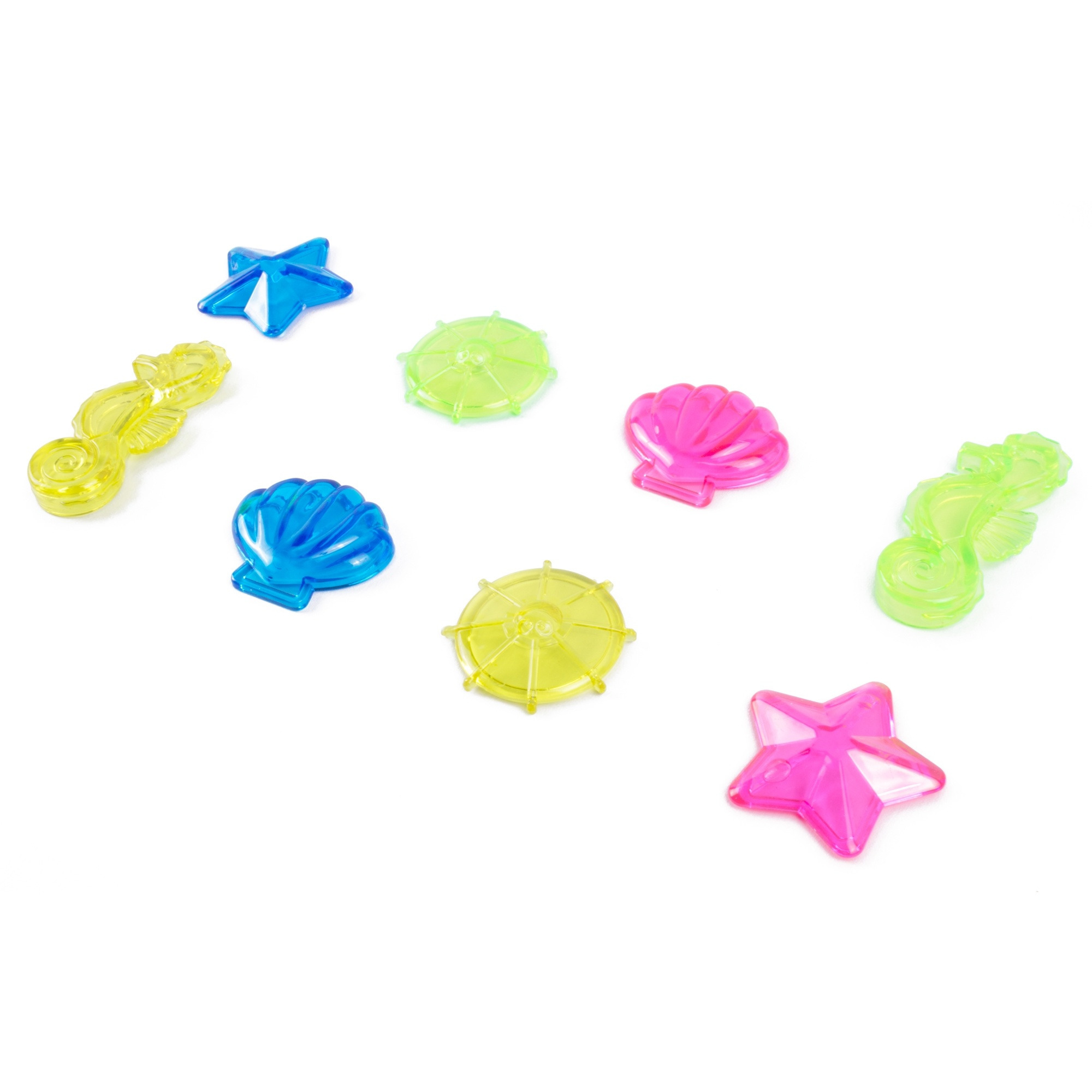 Set van 8x stuks gekleurde duikspeeltjes zwembad speelgoed