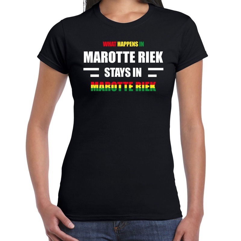 Sittard-Marotte Riek Carnaval outfit-t- shirt zwart dames