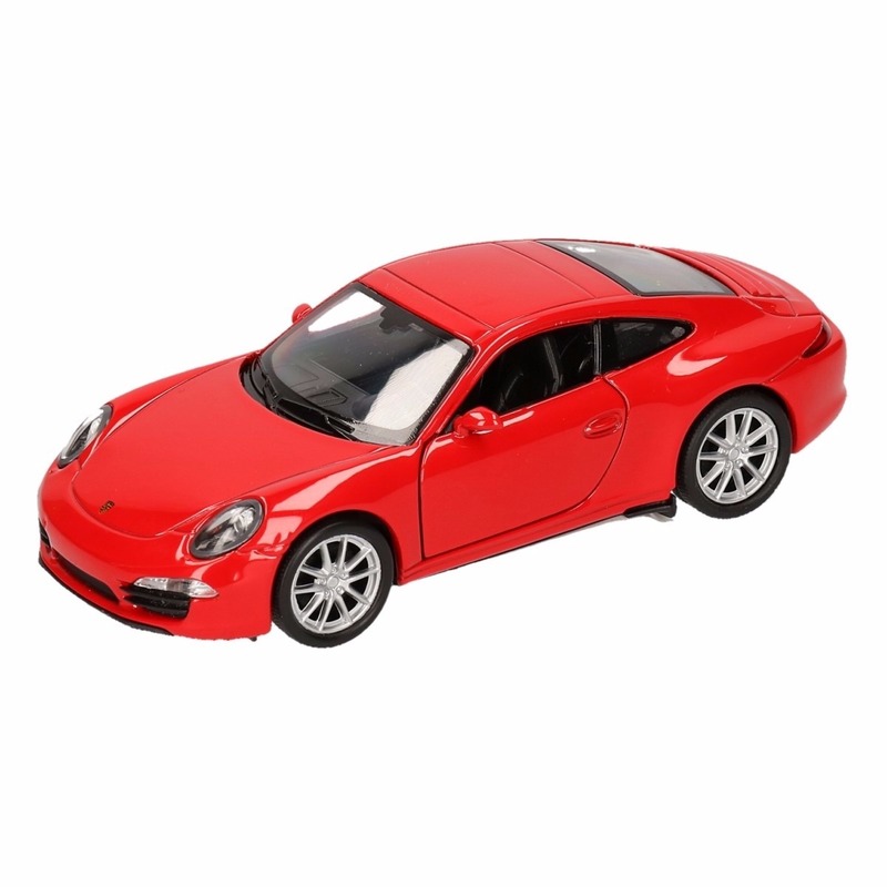 Speelgoed rode Porsche 911 Carrera S auto 1:36