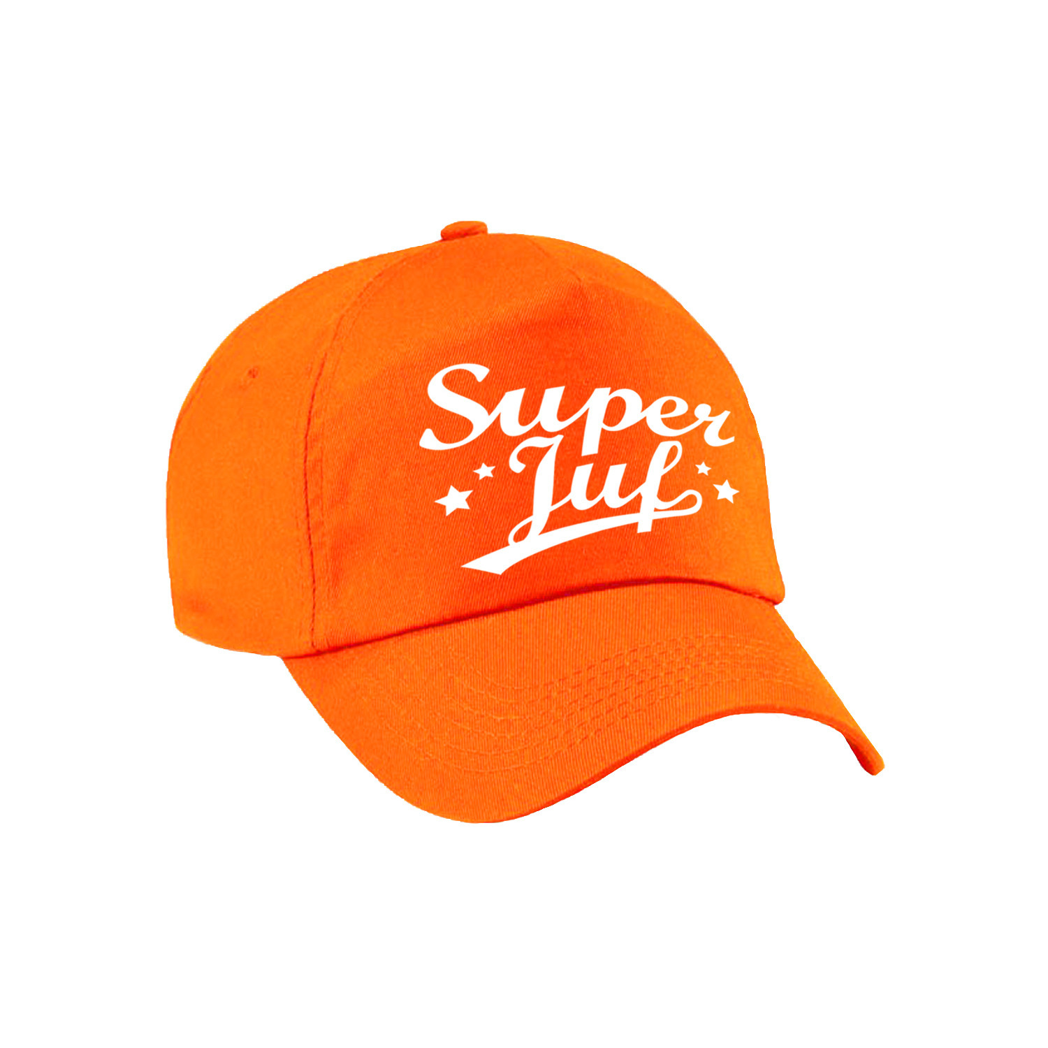 Super juf cadeau pet /cap oranje voor dames