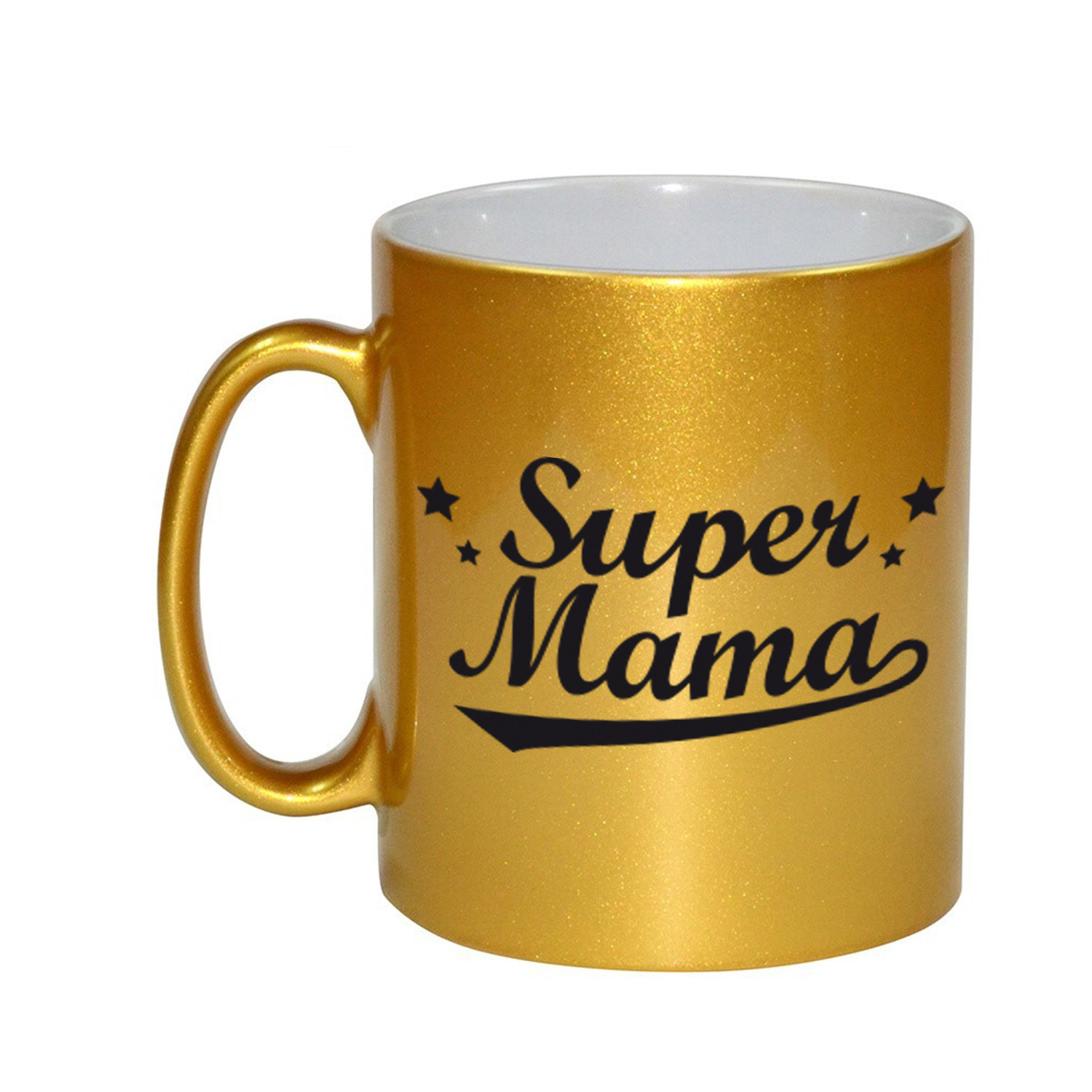 Super mama gouden mok-beker voor Moederdag 330 ml