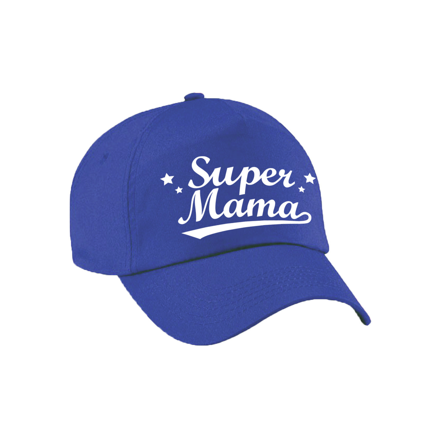 Super mama moederdag cadeau pet -cap blauw voor dames