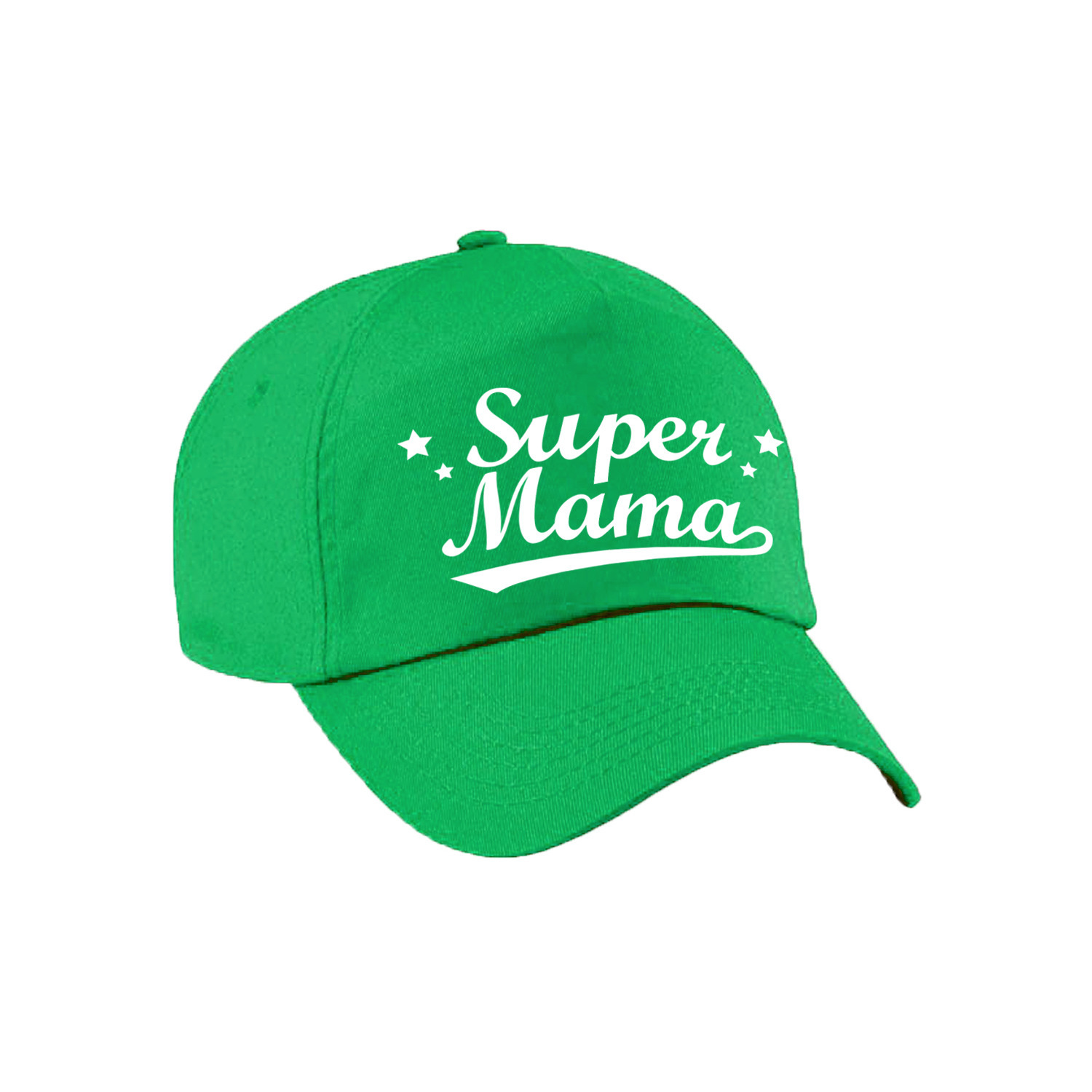 Super mama moederdag cadeau pet -cap groen voor dames